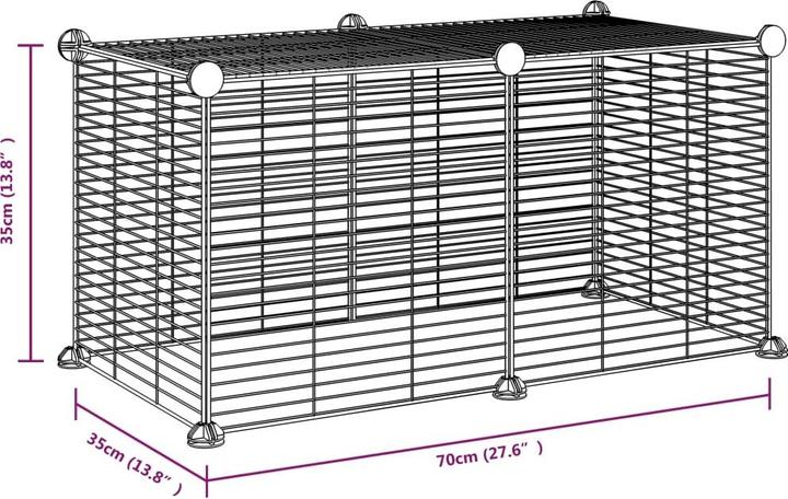 Actual product image vidaXL Haustierkäfig