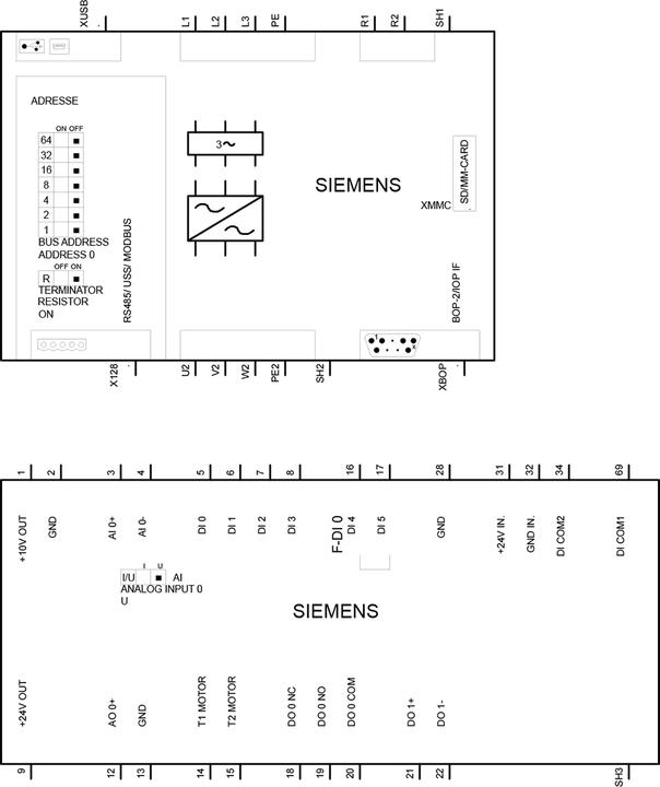 Produktbild Siemens Sinamics G120C 7,5kW Modbus-Filter