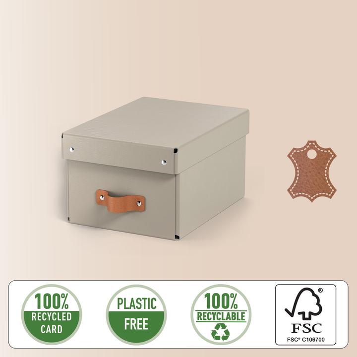 Produktbild Leitz Archivbox Puro Recyclingkarton Klein mit Deckel (A5)