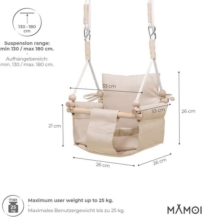 Actual product image Mamoi Baby swing