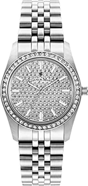 Jacques du Manoir Inspiration Glamour Analog Quartz Watch with Stainless Steel Bracelet (Analogue wristwatch, 34 mm)