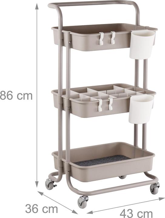 Produktbild Relaxdays Rollwagen