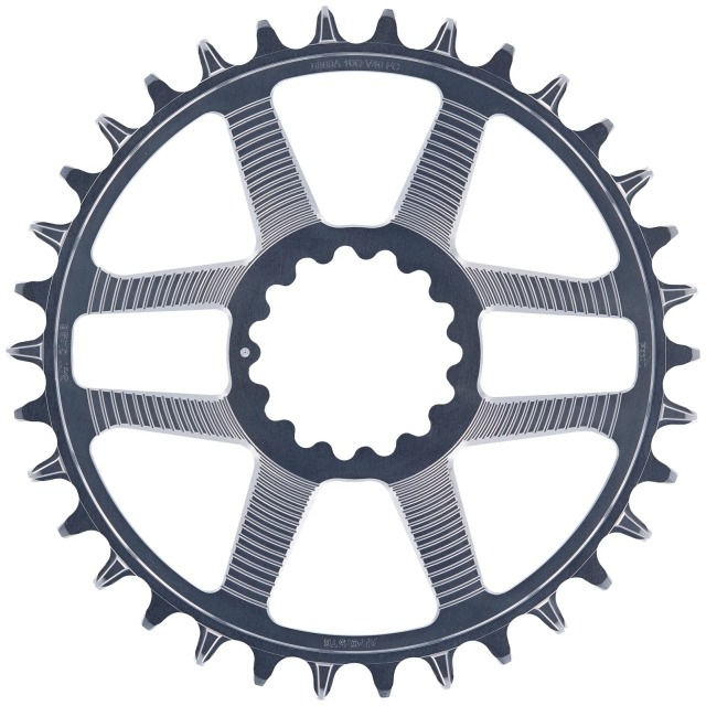 Actual product image e*13 Helix R Guidering Direct Mount chainring, 32 T., 52/55mm chainline, 11/12-speed, grey (32)