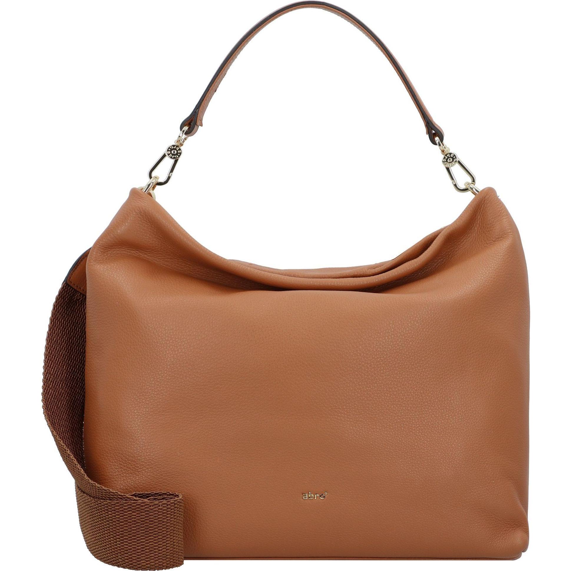Abro, Handtasche, Dalia Handtasche Leder 32 cm, Beige