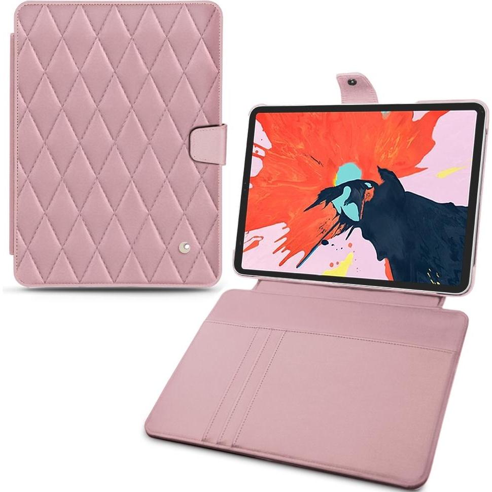 Noreve Lederschutzhülle Wallet (iPad Pro 11 2018 (1. Gen)), Tablet Hülle, Rosa