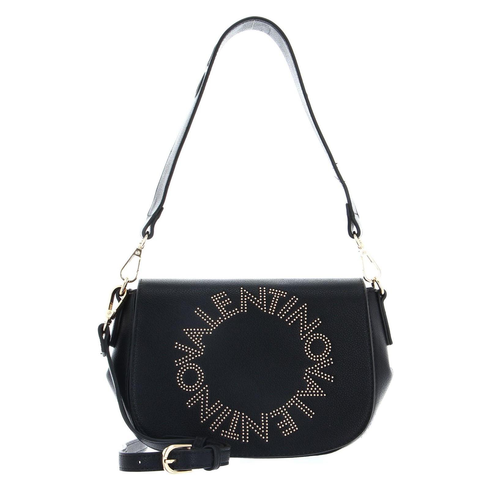 Valentino, Damen, Handtasche, Pie Re Flap Bag, Schwarz