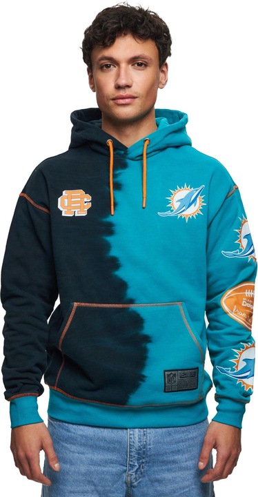 Produktbild Recovered Re:covered Fleece Hoody - INK DYE Miami Dolphins - XXL (XXL)