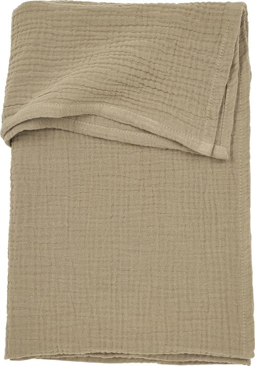 Meyco Baby Uni kinderbettlaken - pre-washed musselin - taupe - 100x150cm