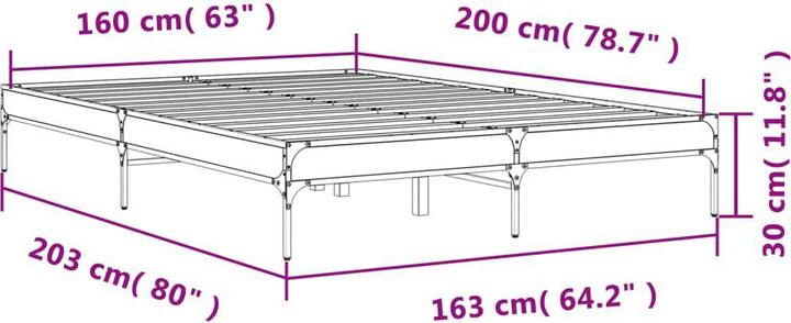 Image du produit vidaXL Bettgestell (160 x 200 cm)