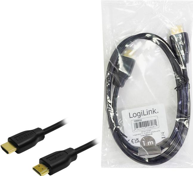 Actual product image LogiLink HDMI (Typ A) — HDMI (Typ A) (1 m, HDMI, 1.4)
