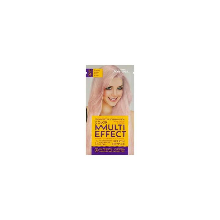 Produktbild Joanna Multi Effect Keratin Complex Color Instant Color Shampoo 02.5 Pinkond 35G (250 ml, Flüssiges Shampoo)