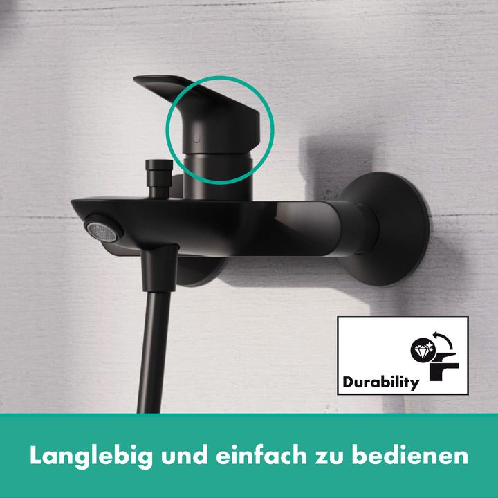 Produktbild hansgrohe HG Einhebel-Wannenmischer LOGIS DN 15, Aufputz mattschwarz