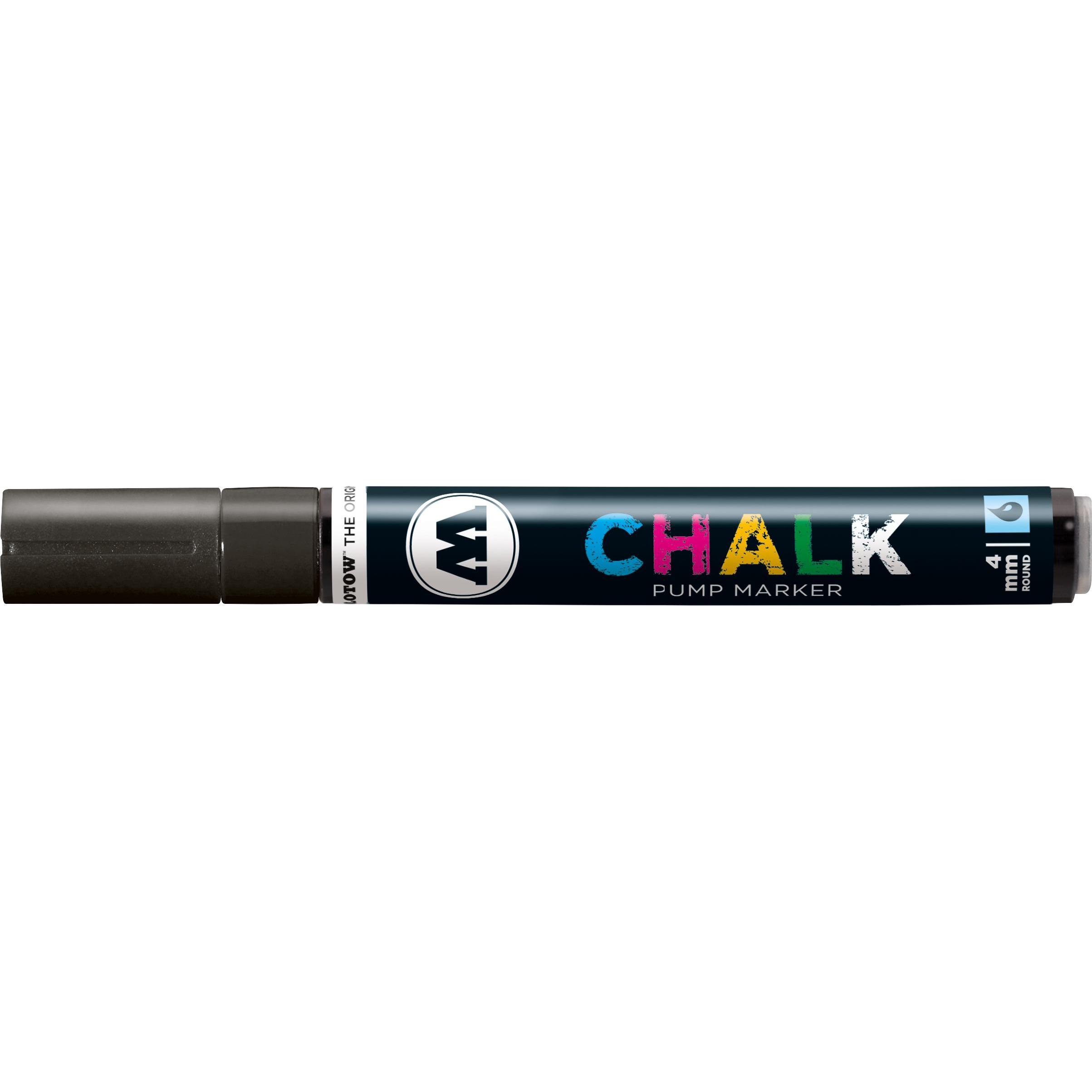 Thumbnail - Molotow, Marker, Windowmarker Pump Marker Chalk nachfüllbar 4mm schwarz (Schwarz, 4 mm, 1 x)