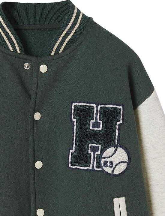 Image du produit Vertbaudet Jungen College-Sweatjacke mit Aufnäher Oeko-Tex (98)