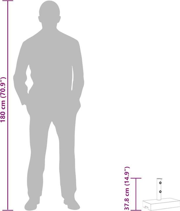 Immagine prodotto vidaXL Sonnenschirmständer