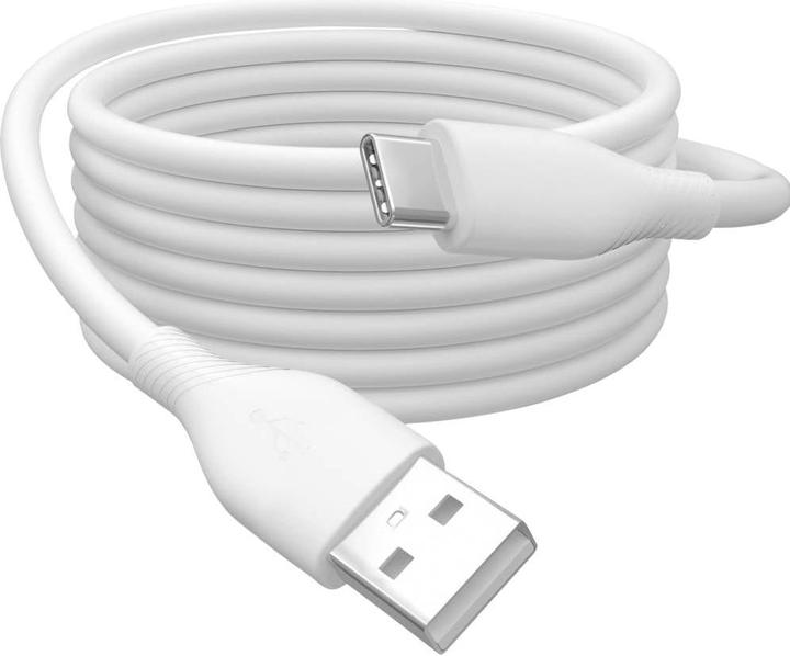 Actual product image Digitus USB-C silicone connection cable, 2m, white (2 m, USB 2.0, 60 W)