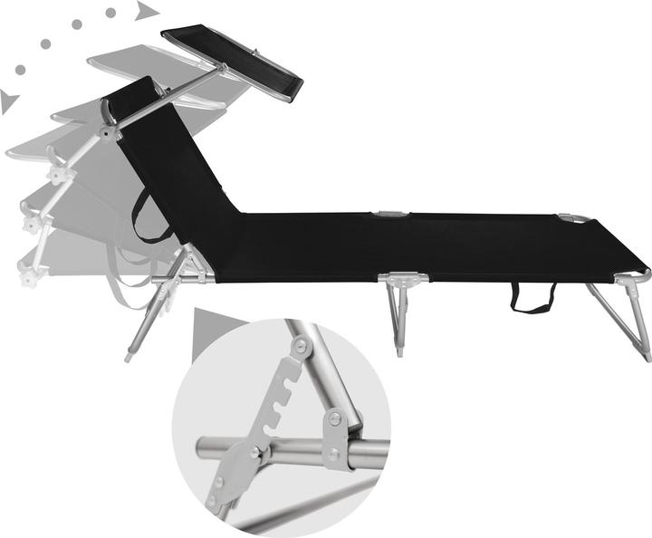 Actual product image tectake 2x sunbeds (190 cm)