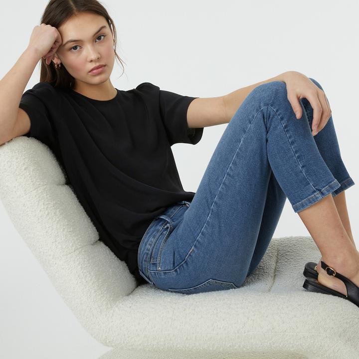Produktbild La Redoute Collections Bluse mit rundem Ausschnitt (36)