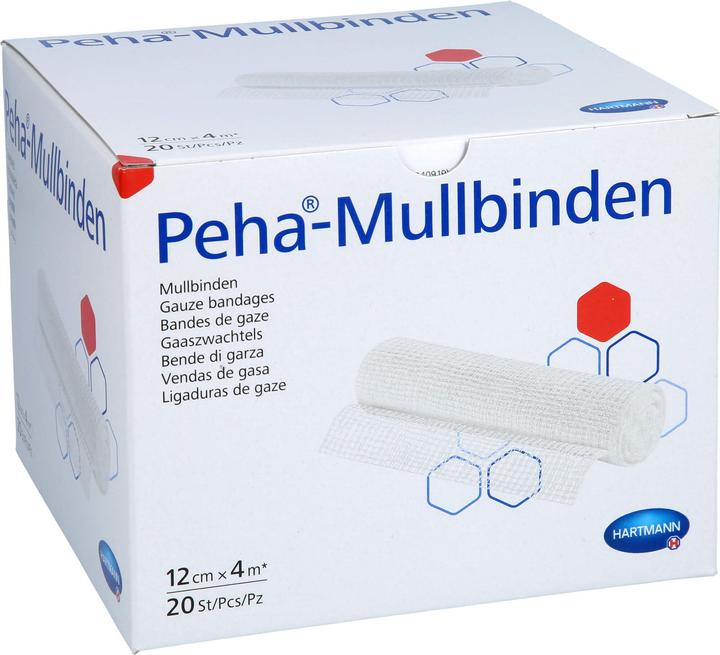 Produktbild Hartmann Mullbinden 4 m x 12 cm / 20 Stk.
