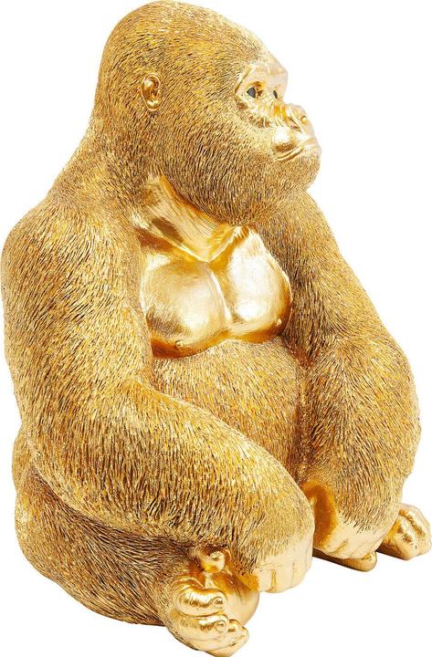 Produktbild Kare Design Deko Figur Monkey Gorilla Side Medium Gold