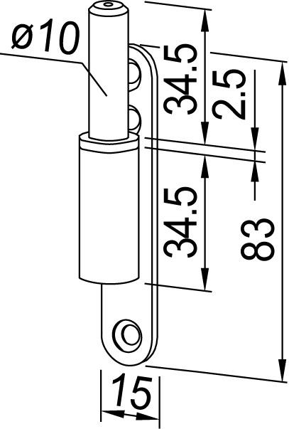 Actual product image Dormakaba Frame part Studio to screw on