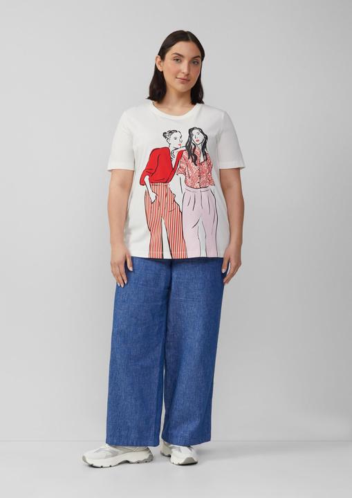 Immagine prodotto S.Oliver T-Shirt Baumwoll-T-Shirt im Regular Fit mit Frontprint (44)