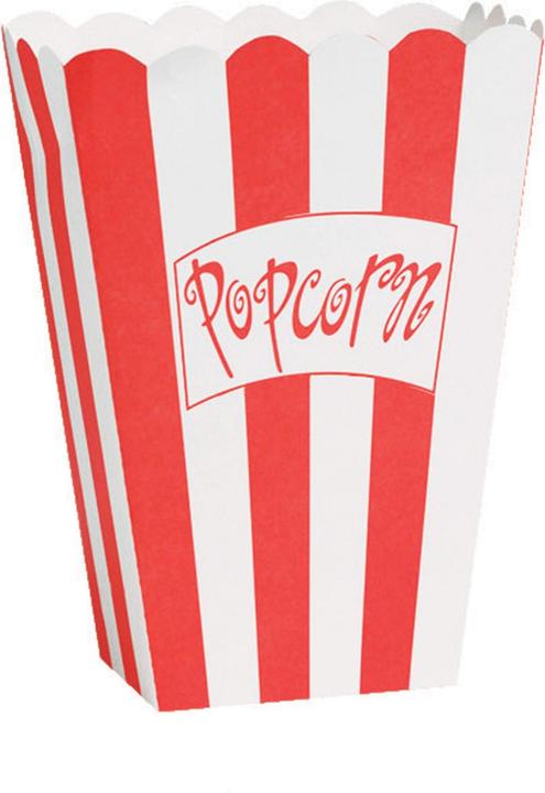 Image du produit Creative Party Porte-popcorn en papier avec bandes contrastées (pack de 8) (8 x)