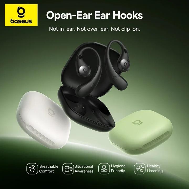 Image du produit Baseus Eli Sport 2 Open-Ear TWS Starlight Off-White (45 h, Sans fil)