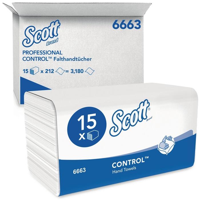 Produktbild Kleenex Handtücher 6663 1-lagig, geprägt weiss L315xB215ca.mm passend für 9000 474 108 (1 x)