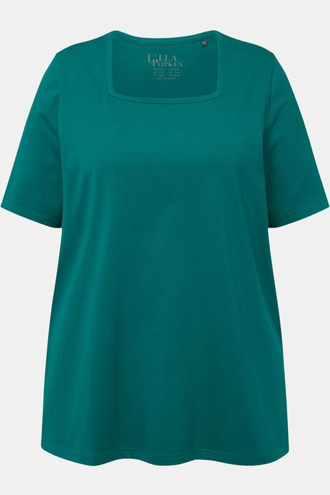 Actual product image Ulla Popken Essential Square Neck Stretch Tee (62)