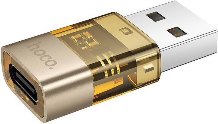 Produktbild Hoco Cable adapter USB A (male) to Type C (female) UA36C gold (USB 2.0)