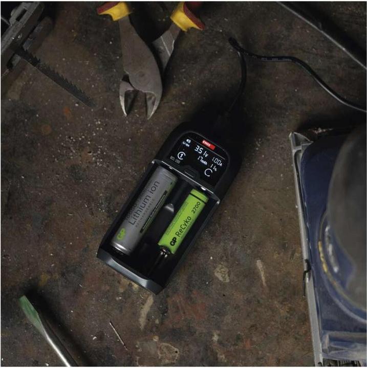 Immagine prodotto Emos Caricabatterie universale per batterie agli ioni di litio BCL-20D (1 pz., 10440, C, AA, AAA, Caricabatterie senza batteria)