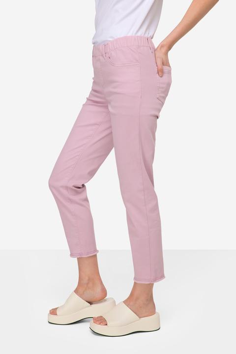 Actual product image Laurasøn 7/8 Slim Pants Slim Fit Fringe Hem Recycled Polyester (44)