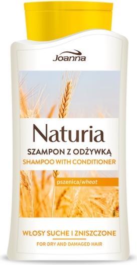 Immagine prodotto Joanna Naturia, shampoo con balsamo per capelli secchi e danneggiati, grano, 500 ml (hit (500 ml, Shampoo liquido)