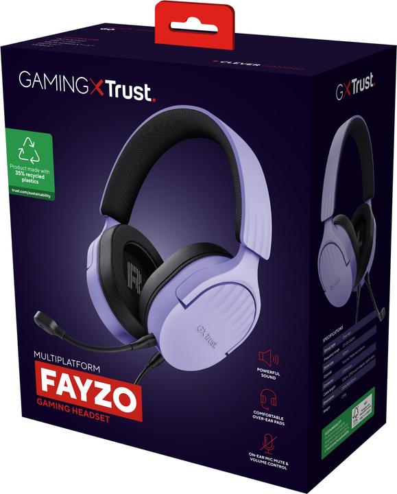 Immagine prodotto Trust Cuffie Fayzo Gxt489p Viola (Cablato)