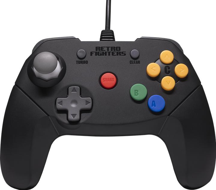 Actual product image Retro Fighters Retro-Fighters - Brawler64 Wired Controller - Black
