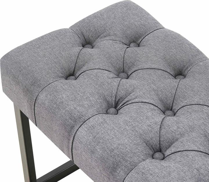 Actual product image Swisshandel24 Bench Amun fabric B100, dark grey (100 cm)