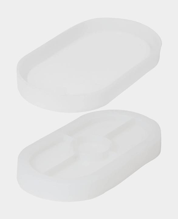 Actual product image I Am Creative Silicone casting mould for small oval coaster