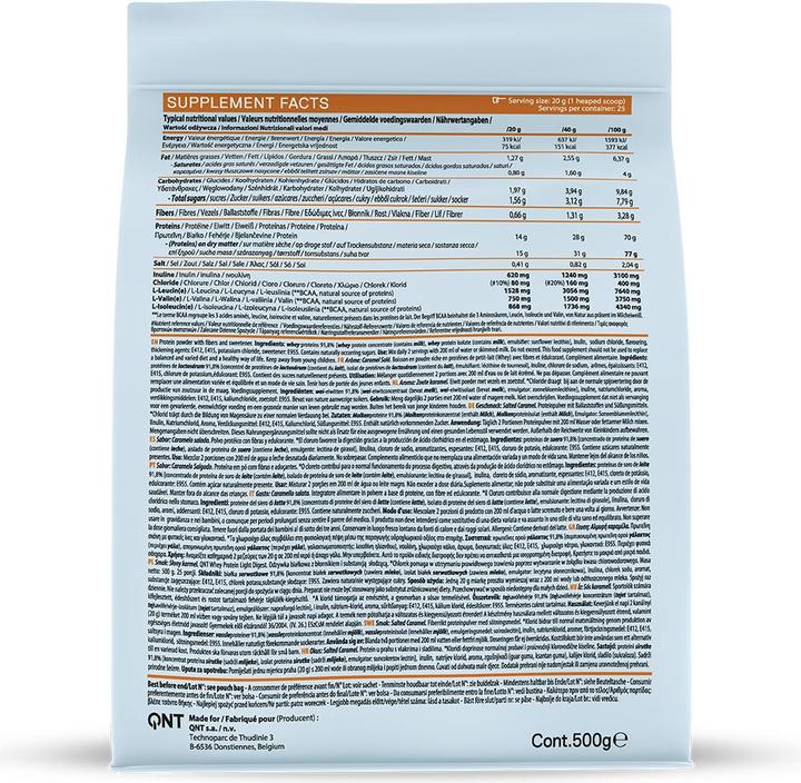 Nutritional values and ingredients QNT Light Digest Whey Protein (Salted Caramel, 1 pcs., 500 g)