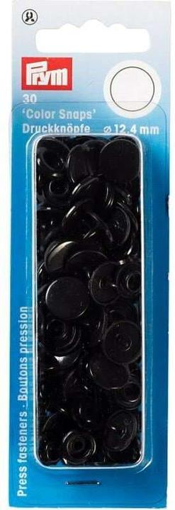 Produktbild Prym Druckknopf Color Snaps, schwarz 12.4 mm, Karte 30 Stk.