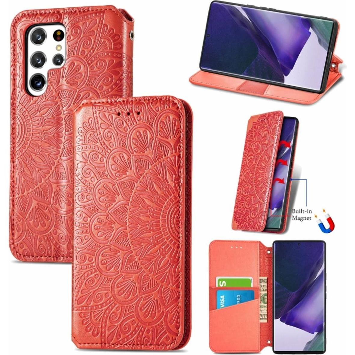 Thumbnail - König Design Hülle Handy Schutz für Samsung Galaxy S22 Ultra 5G Case Cover Tasche Etuis Neu (Samsung Galaxy S22 Ultra), ...