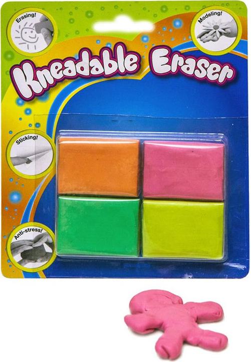 No Name Moldable erasers, 4 pieces