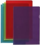 Image du produit Elba Pochettes transparentes, DIN A4, PVC, 0,15 mm, couleurs assorties : bleu, jaune, rouge, violet, vert (A4, 1 x)