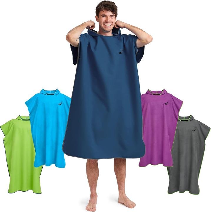 Fit-Flip Badeponcho mit Kapuze, schnelltrocknend