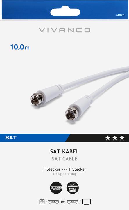 Produktbild Vivanco Empfängerstecker 10m (44073) (SAT Kabel)