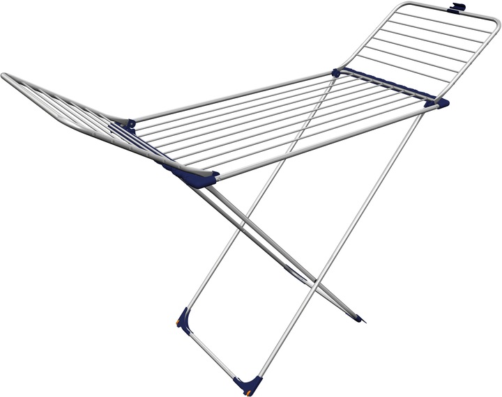 Produktbild Gimi Tempo Aluminium Floor Clothesline 20 m Aluminium Wäscheleine, Schwarz (20 m)