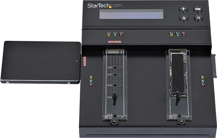 Immagine prodotto StarTech com Duplicatore SSD/HDD M.2 SATA e M.2 Nvme - Clonatore/Eraser per dischi SSD Nvme M.2 PCIe