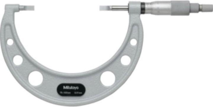 Produktbild Mitutoyo Nuten-Bügelmessschraube, Messbereich: 75-100 mm