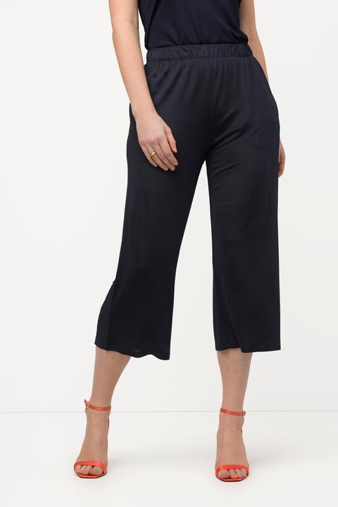Produktbild Ulla Popken Slinky-Culotte, wadenlang, weites Bein, Elastikbund (42, 44)