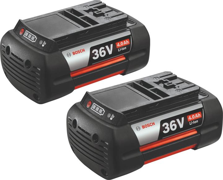 Productafbeelding Bosch Home & Garden Bosch 2x GBA 36V 4.0Ah Akkupack Li-Ion 36 V 4,0 Ah ( 2x F016800346 ) mit Ladestandsanzeige (36 V)